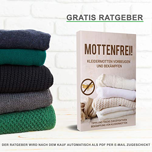 Foto von Natürlicher Mottenschutz aus Zedernholz – 30 Mottenringe – 100% Naturprodukt – Hervorragende Mottenabwehr für Kleiderschrank – BIO – Mottenfalle - Chemiefrei