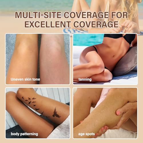 Boobeen Leg And Body Makeup Foundation, Waterproof Cover Up Legs Makeup, Illuminator Highlighter Glow, Evens Skin Tone, 4 Oz - Image 5