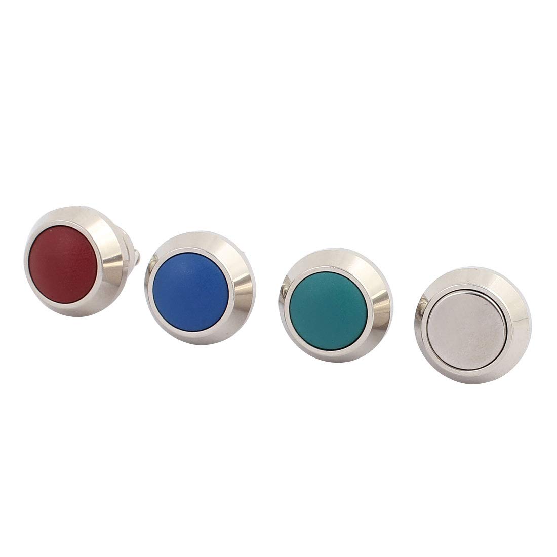Aexit 4Pcs 12mm Blue Red Green White SPST Momentary Push Button Switch (e659e9f62b5b7c2620175e07b53ebf92)