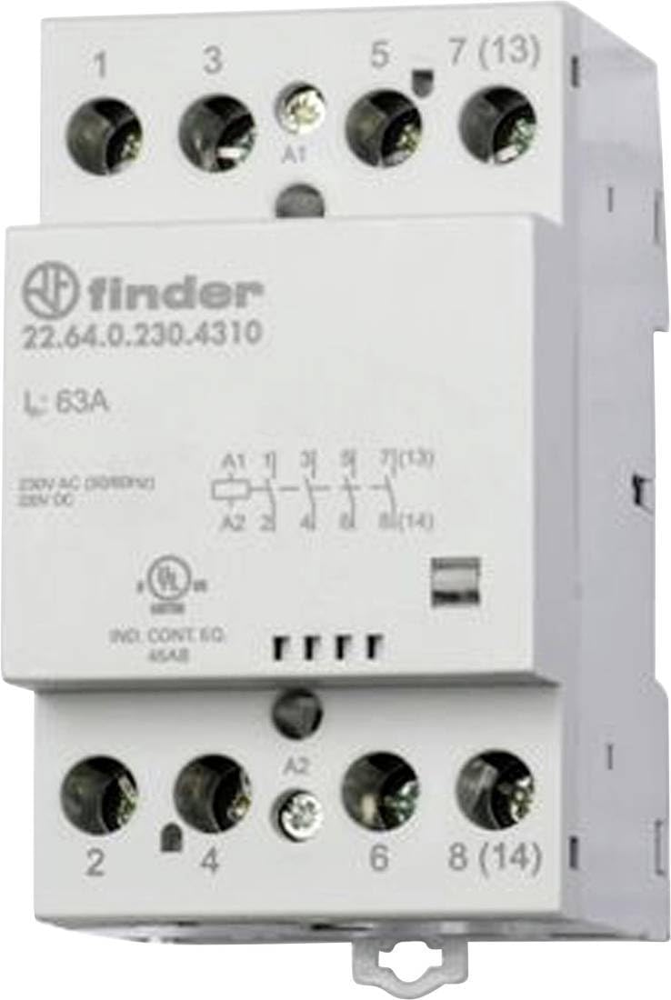 Finder – Puntatore Di Contactor 2O, 2S, 63 A 22.64.0.024.4610 - 4
