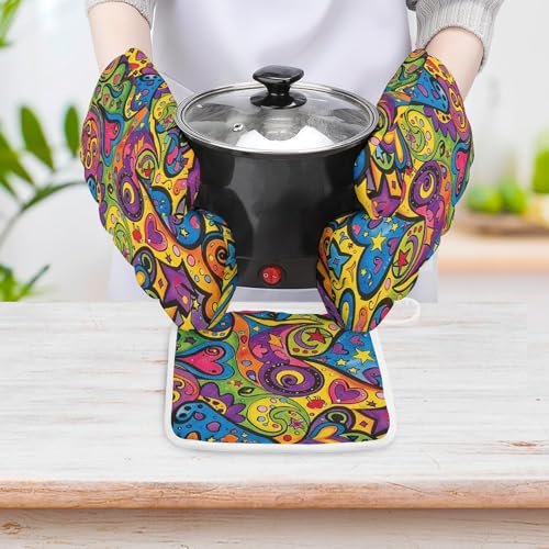 Gants de cuisine et maniques graffiti isolants pour four - 6
