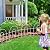 FOREHOGAR Decorative White Garden Fence Border 18in X50ft Outdoor Metal Wire Garden Fencing Flower Bed Folding Fences Panel Patio Edging Landscape for Yard