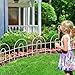 FOREHOGAR Decorative White Garden Fence Border 18in X50ft Outdoor Metal Wire Garden Fencing Flower Bed Folding Fences Panel Patio Edging Landscape for Yard