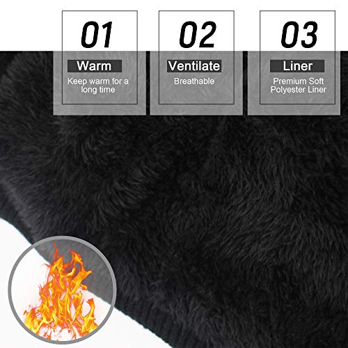 Svpro Rechargeable Battery Heated Beanie Hat,7.4V Li-Polymer Battery Warm Winter Heated Cap, Heated Hat Work Up To 7H With 3 Heat Settings #TOP3