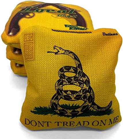 Local Bags New 2022 PRO Cornhole – Outlaw Series – Set of 4 Bags- ACL PRO Double Sided Professional Bags – Slow Side/Go Side Made in USA