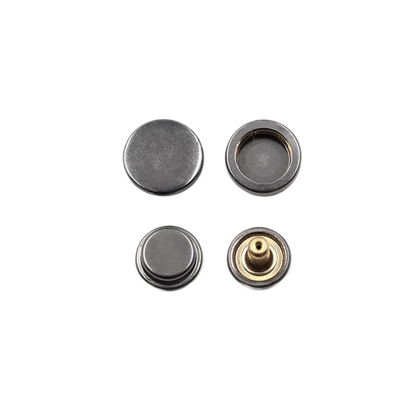 Snap Fasteners Botón Die 20 juegos de herramientas broches costura, remaches Metal
