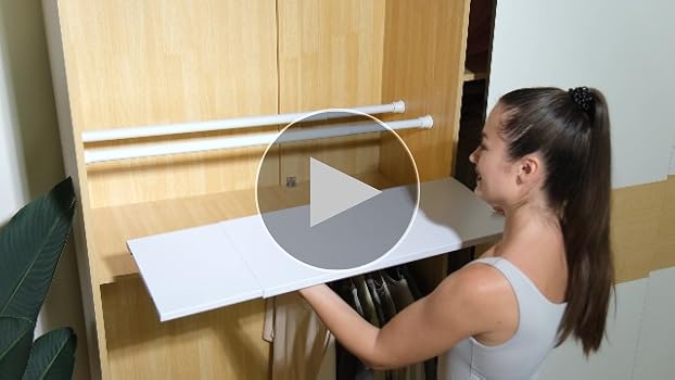 Amazon.com: Tension Rod Shelving Expandable Closet Tension
