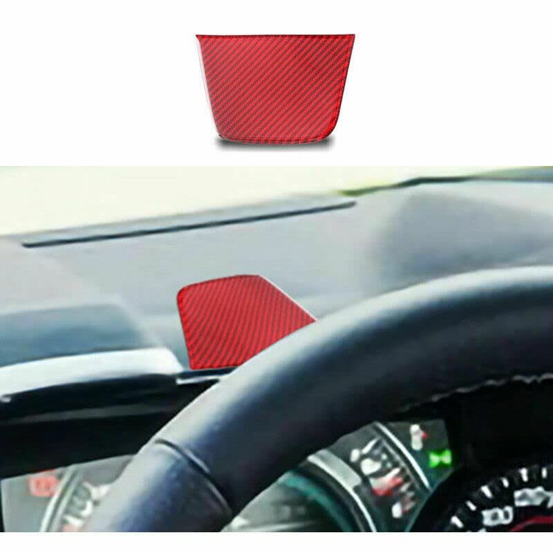 AUTO-P Car Red Carbon Fiber Interior Accessories Integral Kit Cover for Chevrolet Camaro 16-20