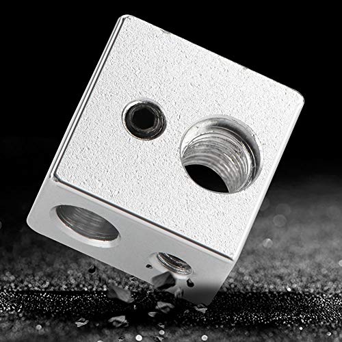 CFTGIW 20x20x13mm Aluminum M Extruder Hotend Heater Block M7 Thread Heatbreak for 3d Printer Break for 3d Printer Access