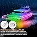 VIDLULTD Kayak Paddle Board Lights Kit, IP68 Waterproof Dream Color SUP Glow Lights with Remote, Battery Powered Kayak Lighting for Night Kayaking SUP Canoes, Marine Boat Pontoon Light (22FT)