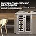 Whynter 60 Cooler BWB-2060FDS Built-in French Door 20 Bottle Wine Refrigerator 69 Can Beverage Center, Stainless Steel, 24