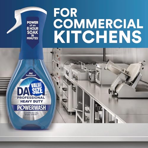 Dawn Heavy Duty Powerwash Commercial Dish Spray, 16 Fl Oz (Pack of 1) bundled with Heavy Duty Sctoch Brite Sponge - Image 4
