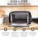 ZZBSOD Electric Countertop Oven & Pizza Maker – Adjustable Temperature for Chapati Roti Naan Lahmacun Manakish Includes Accessories