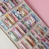 UPAFEXXI-Laminated Planner Monthly Tabs(72 Stickers in Total,24 Month,24 Subject,24 Blank) Calendar Monthly Label Stickers for Planners, Subject Label Adhesive Tabs for Folders, Pages(Floral)