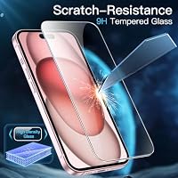 JETech Schutzfolie für iPhone 15, 3 Stück – Ansicht 6