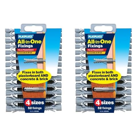 Plasplug MFA500 All-in-One Wall Plugs with Clip Cover