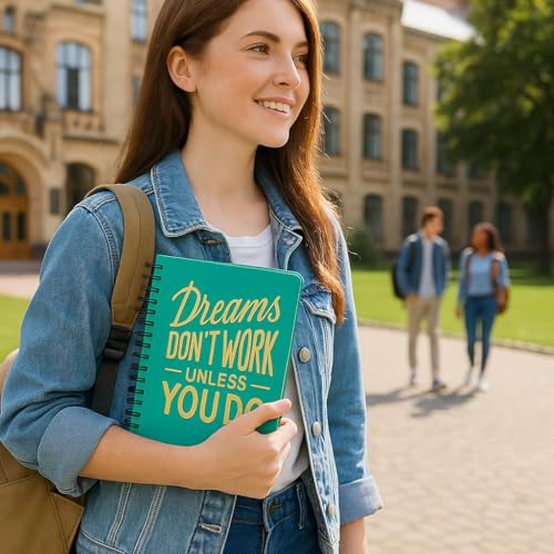 Image of Amazon Brand - Solimo Daily Planner and Organizer, To Do List, Undated Hard Bound Planner, Laminated Covers, 150 Pages (Dreams)