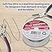 Soft Flex 21 Strand Stringing Wire - Flexible Braided - Fine 0.14 Diameter - Jewelry Making Bead Wire - Satin Silver