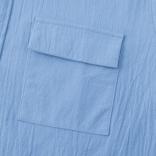 Orgrul Camicia da uomo a maniche corte estiva