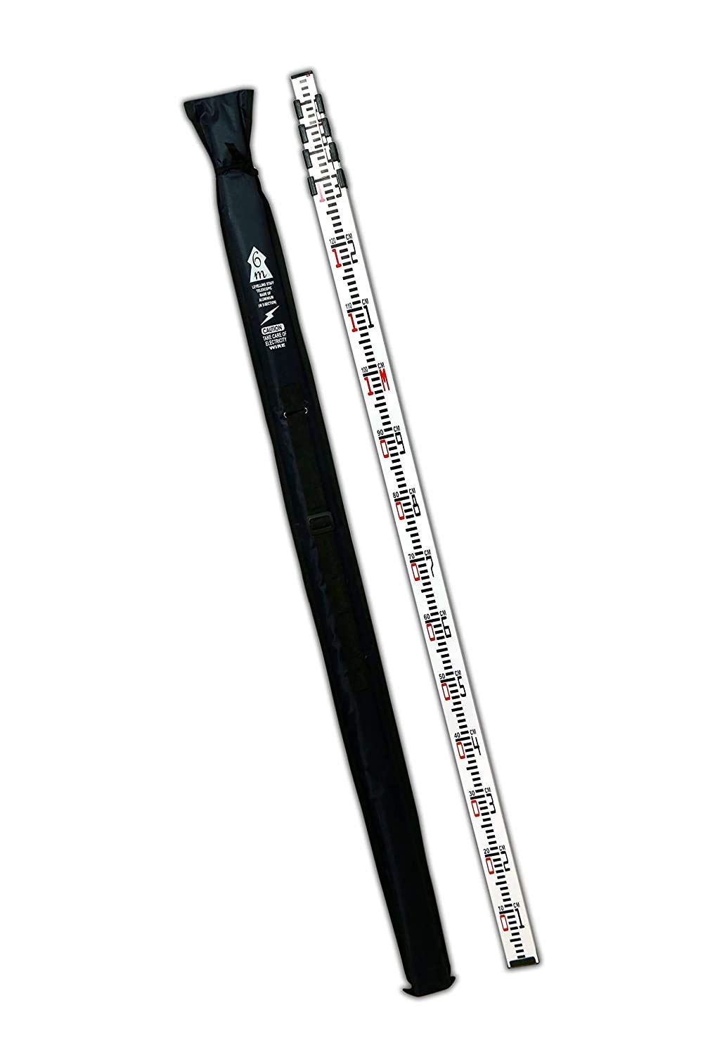 Ocean Aluminum Leveling Staff - 6m 5 Sections - Levelling Survey Staff – Free canvas cover for ease in storage and transportation – for Auto level (6m) (B0BWDQ45GD) Amazon Price History, Amazon Price Tracker