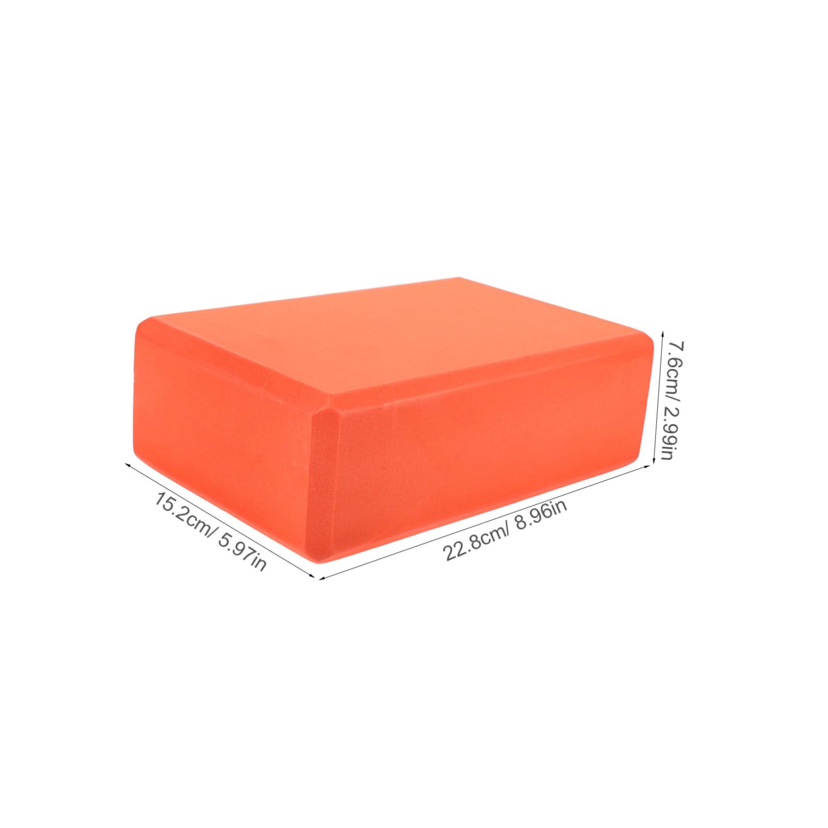 TOBBOMEY Yoga Block Brick Eva Foam Yoga Blocks and Strap for Exercise Fitness Gym High Compressive Strength Non-slip