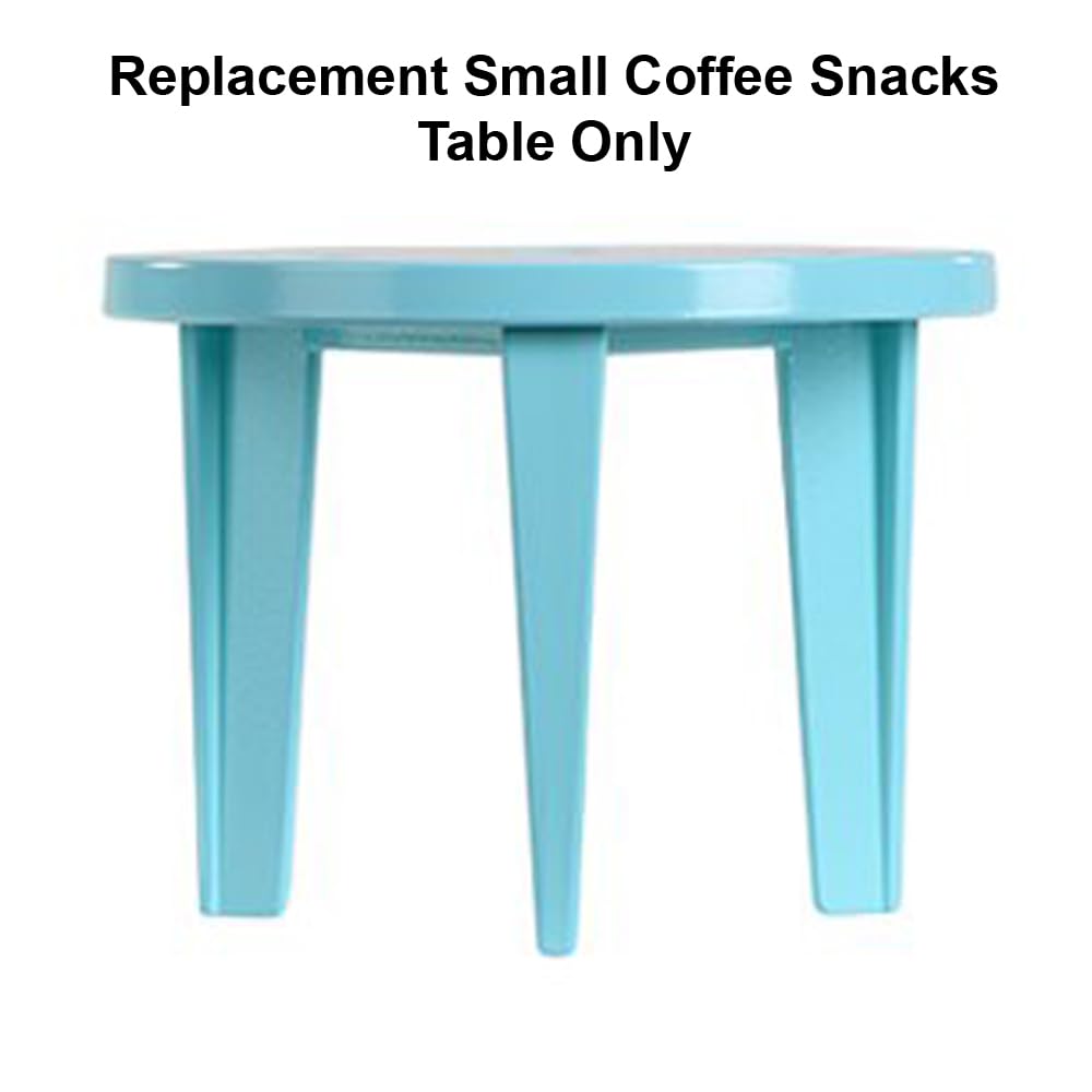 Ersatzteil für Barbie Puppen Dreamhouse Puppenhaus Spielset HMX10 – Ersatz kleiner Teal Kaffee Snacks Tisch