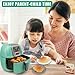 Simulated Air Fryer Pretend Play Toy, Play Kitchen Accessories, Simulated Air Fryer Role-Playing Toy for Toddler 3-5 5-7 (Green)