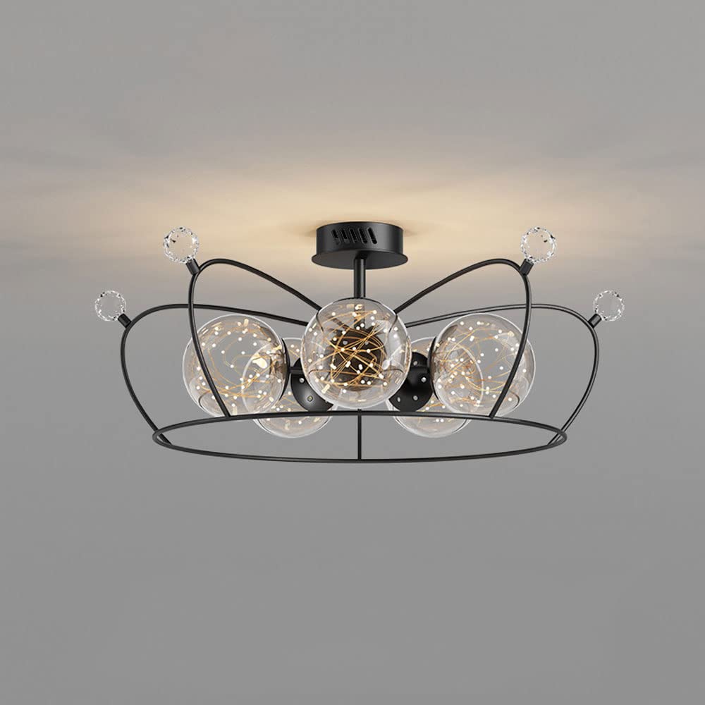 FYZDLAOR European Style Semi-Embedded LED Ceiling Light Fixture,Stepless Dimming Ceiling Lights,Dimmable Lighting for Hallway Bathroom Kitchen Or Stairwell