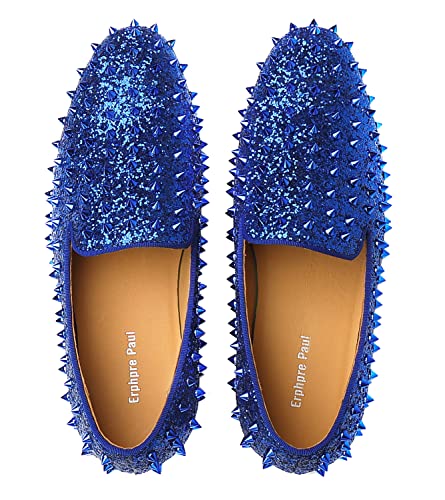 Image of Men's Studded Loafers Spikes Rivets Luxury Dress Wedding Party Prom Shoes