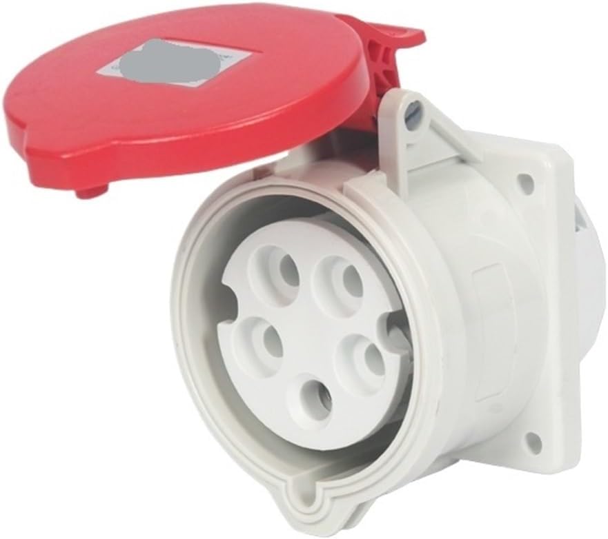16A32A Aviation Industry Plug Socket 3-pin 4-pin 5-pin Male Female Docking Connector Without Wire(5-core16Aconcealedsocket)