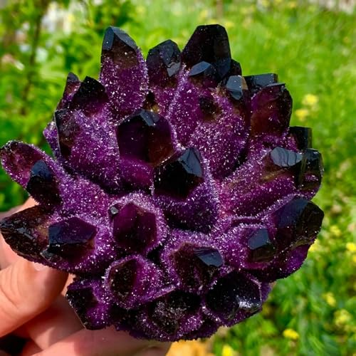 Cristal de quartz violet phantom : un cluster d'exception de 500g pour collectionneur - 6