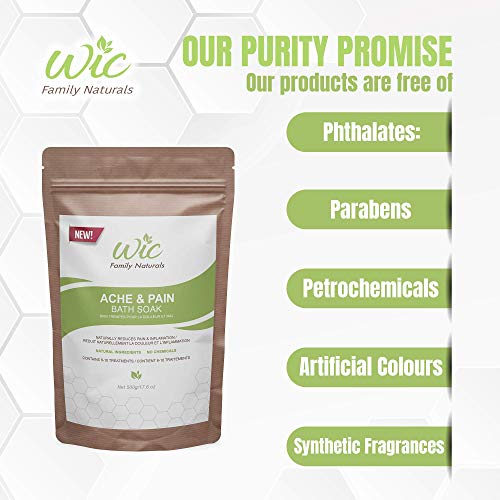 image for WIC Family Naturals Bath Salts Ache & Pain Bath Soak, 6-10 Treatments 