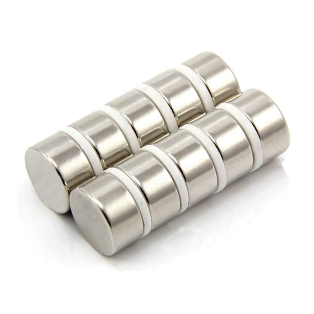 Ultra High Performance N52 Neodymium Magnet for Arts, Crafts, Model Making, DIY, Hobbies, Office, and Home - 20mm dia x 10mm thick - 14.8kg Pull - Pack of 10