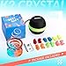 Yoyo K2 Crystal - Professional Responsive Yoyo for Kids Beginners, Dual Purpose Yo Yo for Advanced + Extra Unresponsive Yo-yo Bearing + 12 Yoyo Strings + Storage Bag + Removal Tool ( Blue Orange)