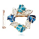 1.Útil. Esta hebilla con flores facilita el anudado de un pañuelo, especialmente para aquellas que no recuerdan todas formas diferentes anudar las bufandas.