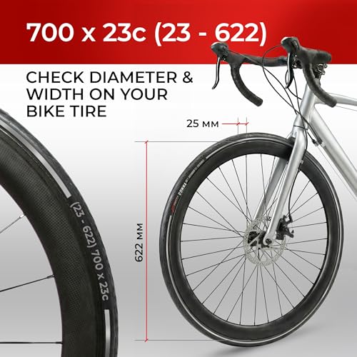 Fincci Conna Pair 700x23c Tires Road Bike 23-622 Foldable
