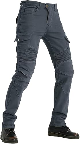 Miniatura 3 de Pantalones de motociclista para hombre, pantalones de motociclista, pantalones de protección con almohadillas de armadura