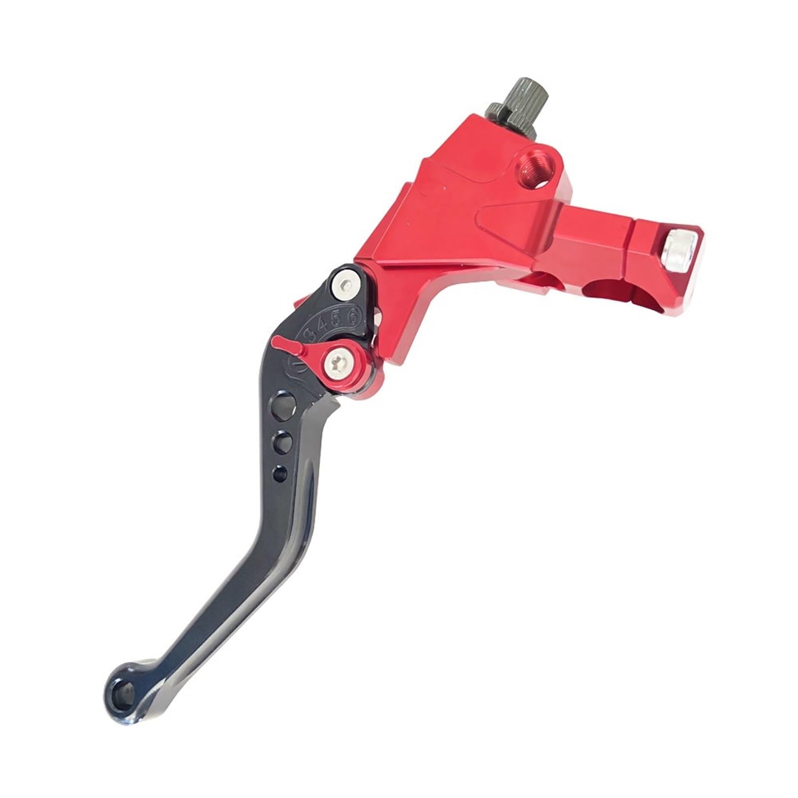 IUKMR Motorcycle Clutch Brake Lever CNC Hydraulic Brake Clutch Pump Master Cylinder Lever Cable Universal Motorcycle Motorbike Handle(Red Cable Clutch A)