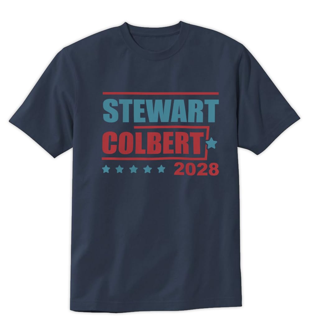Stewart Colbert 2028 T-Shirt Funny Retro 2028 Presidential Election Unisex Design Tee Sho…