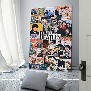 Poster décoratif sur toile The Beatles Fanart – Décoration murale moderne pour chambre à coucher – 60 x 90 cm - Les Beatles, Paul McCartney, John Lennon, RIngo Starr, George Harrison Poster décoratif sur toile The Beatles Fanart - Décoration murale moderne pour chambre à coucher - 60 x 90 cm – Image 3