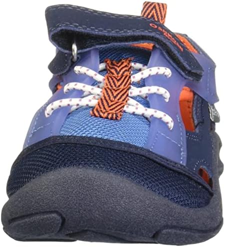 OshKosh B'Gosh Boy's Topaz Sport Sandal, Navy/Orange, 5 Toddler | Image 1