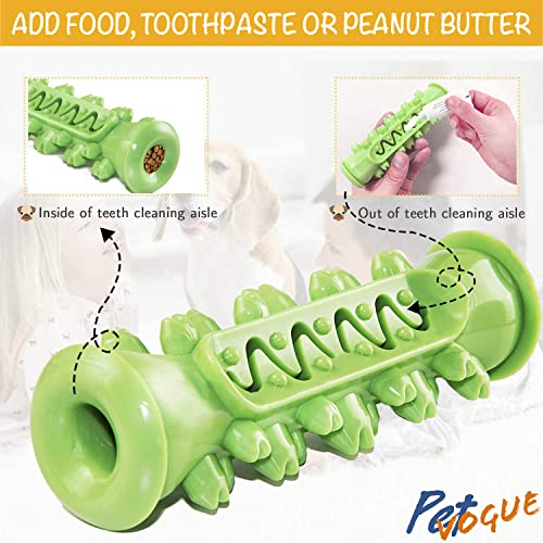 Image of PetVogue Dog Toothbrush Toy, Chew Toy for Small Medium Dogs, Teeth Cleaning Dental Care Natural Rubber Tough Durable, Dog Chew Toys, Toys for Small Medium and Large Dogs