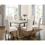 SPRINGRICO 4 Pack Dining Room Chair Covers with seat Belt, Stretch Parsons Chair Slipcover Washable Kitchen Dining Chair Cover Removable Seat Protector Set of 4, S2- Beige - Image 3
