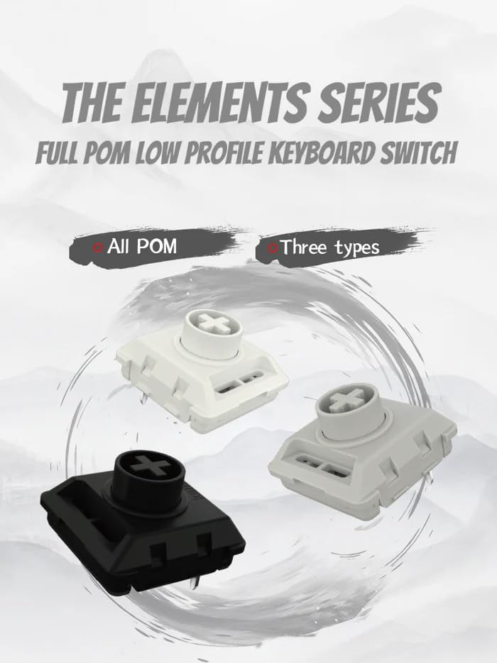 HADES ロープロ 静音リニアスイッチ 106個 Lofree × Kailh Hades Low