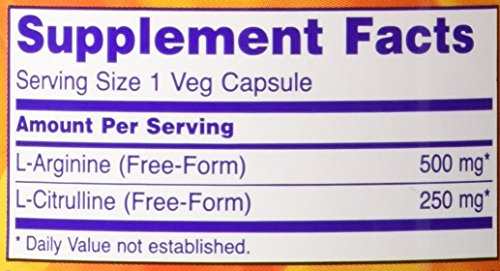 Arginine & Citrulline 500/250Mg - 120 Capsules (2 Pack) #TOP2