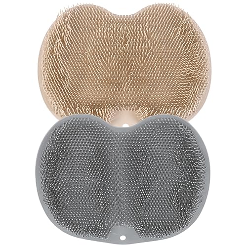 FRCOLOR 2pièces Brosse De Bain Multifonctionnelle Pour Nettoyer Tapis De Antidérapant Tpe Pour Confort Optimal