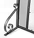 Plow & Hearth Metal Fireplace Screen Glass Flatguard Black | 38
