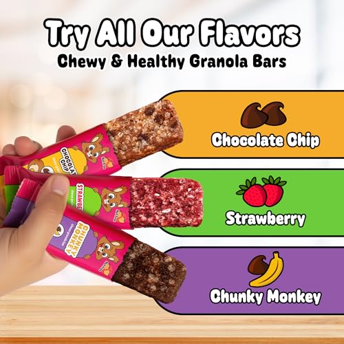 Image of Snakkidz Organic Granola Bars, Chunky Monkey, Seed oil free, 45 Bars