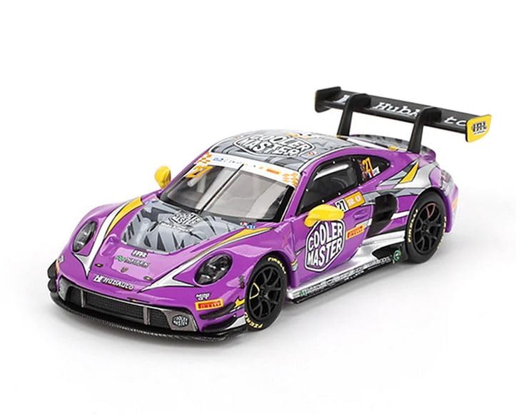 Diecast Model Car Compatible for Mini GT 1:64 Porsche 911 GT3 R #27 HubAuto Racing 2023 FIA GT World Cup 70th Macau Grand Prix MGT00793