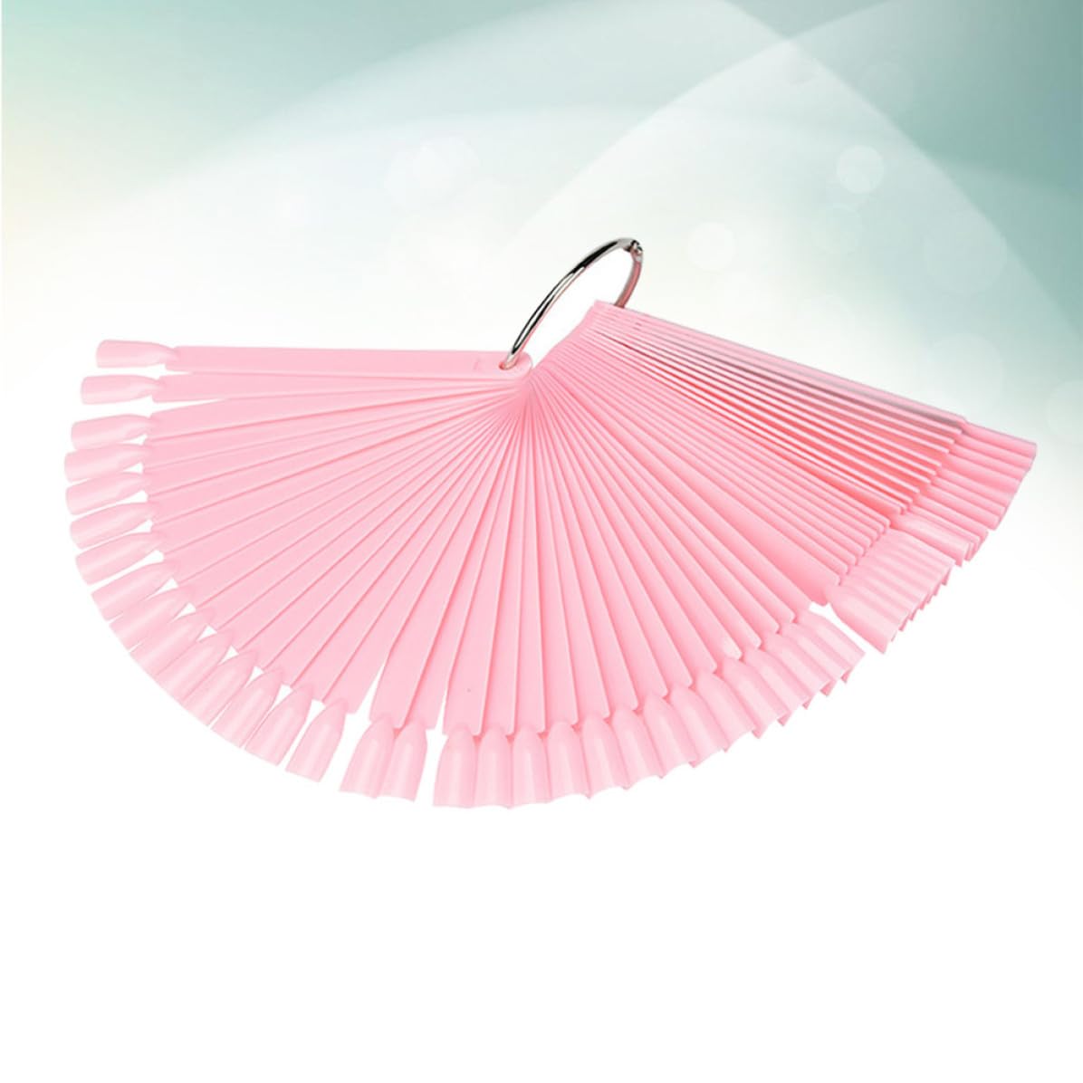 Pink Fan Shaped Nail Polish Color Board Practice Tips Display